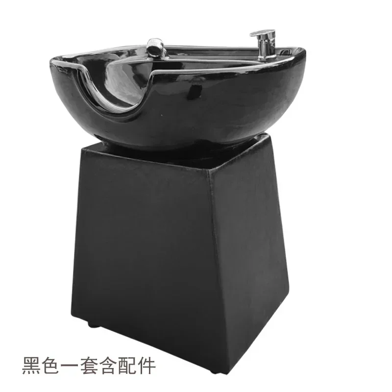 

For Vertical Shampoo Chair Hair Salon Barber Shop Sitting Shampoo Basin Flush Pool Pillar Base Ceramic Basin Accessories