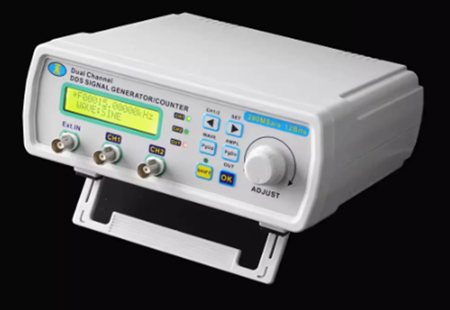 Générateur de source de signal d\'onde arbitraire, compteur de fréquence, comptage, entièrement CNC, fonction double canal DDS, MHS5200A