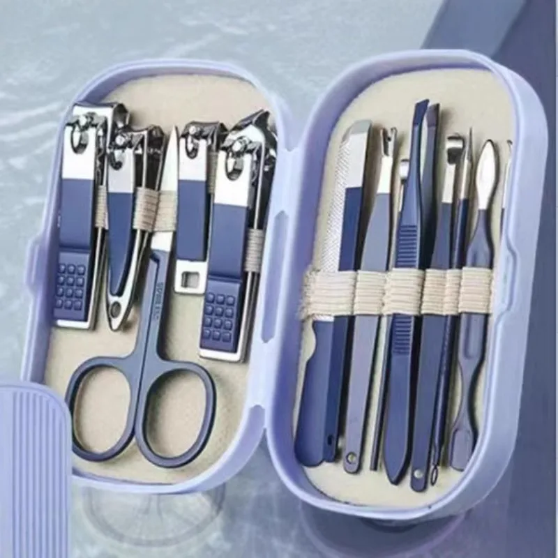 Exquisite 14-piece Nail Clipper Set, Household Nail Clipper Combination, Dead Skin Removal Set.