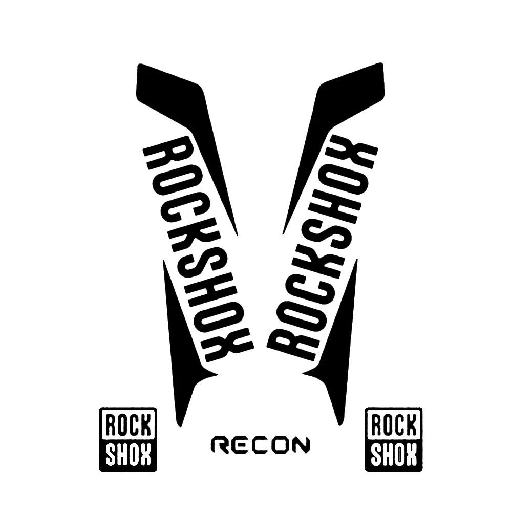 RockShox RECON 스타일 데칼 스티커, 산악 자전거 프론트 포크 스티커, MTB 자전거 프론트 포크 데칼, 파이크 스티커, 18cm x 8cm