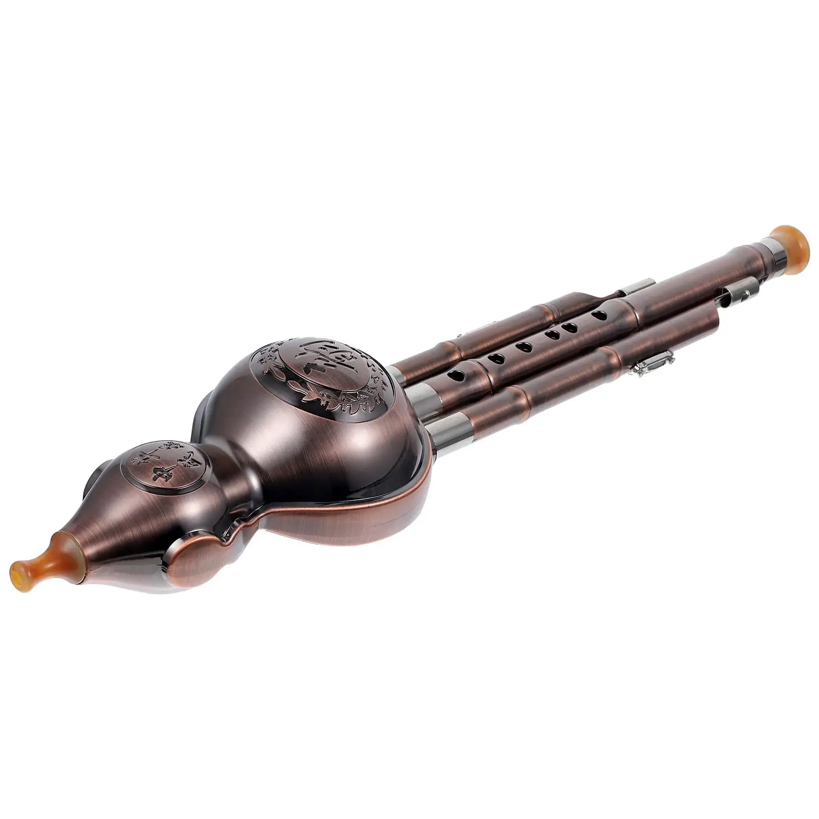 

Cucurbit Flute Gourd Instrument Musical Longevity Sound Porcelain Gourd Instrument Pure Bow Knot Traditional Gift Beginners