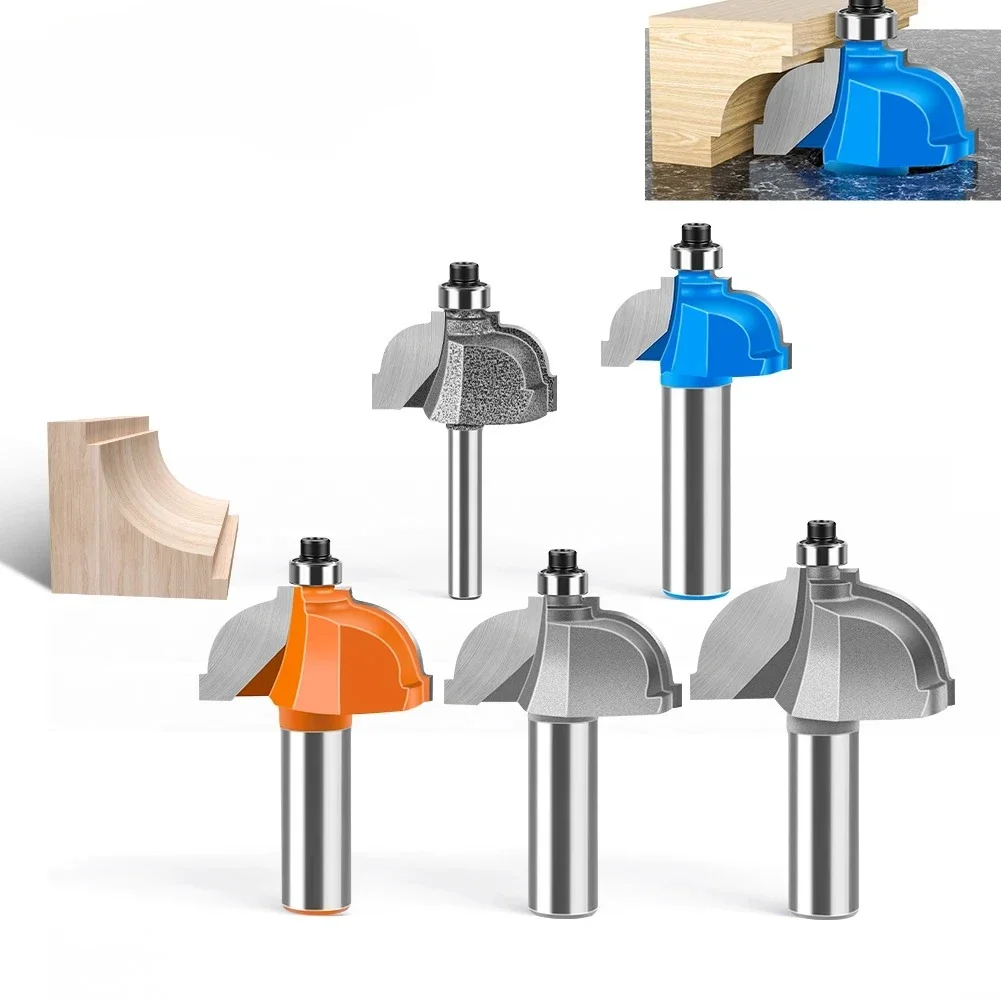 

Фреза для деревообработки в стиле французского барокко, 6 мм, 12 мм (1/4, 1/2 дюйма) с хвостовиком, для обработки кромки стола, мебельного профиля и отделки.