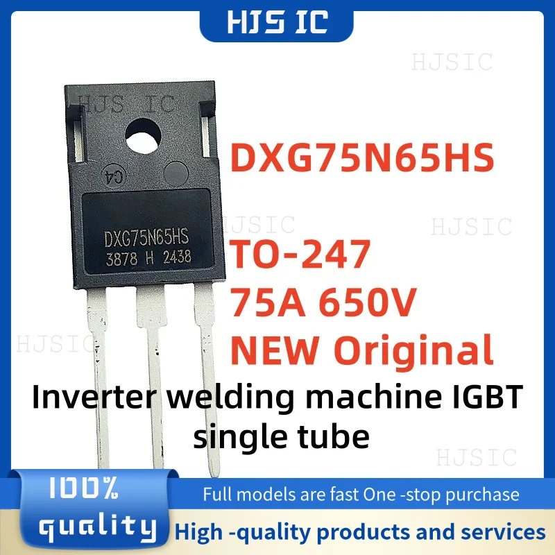 5 ~ 10 peças novo original dxg75n65hs dxg75n65 75n65 to-247 75a 650v comumente usado igbt tubo único em máquinas de solda inversora