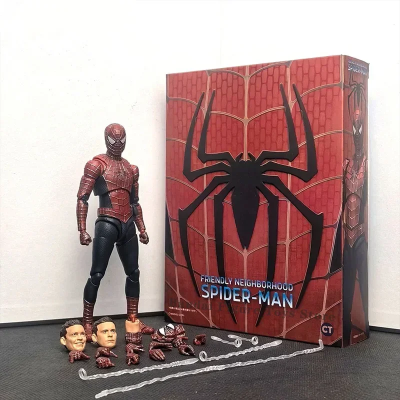 

Marvel Shf Spider-man 3 Action Figures Tobey Maguire Spiderman Collectible Model Desktop Ornamentadult Trendy Toys Kids Toy Gift