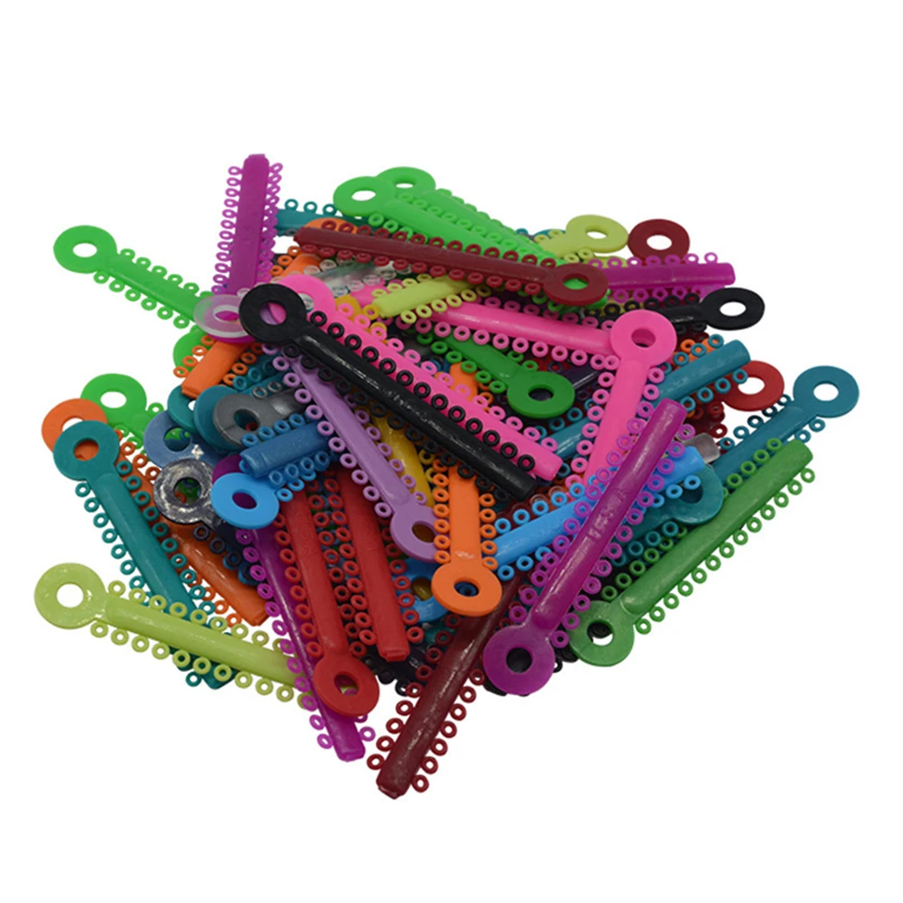 

Dental Elastic Rubber Bands Colorful Ties Bands For Dentist Treatment Clinic Dentistry Materials Ligating 40 Sticks