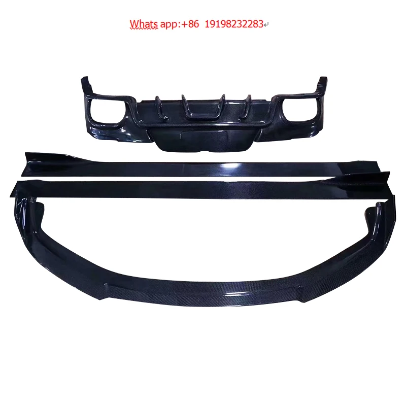 

2014-2016 for Porsche for Panamera 970 Body Kit Carbon Fiber Front Lip Rear Bumper Lower Rear Lip Deflector Side Skirt Fog Light