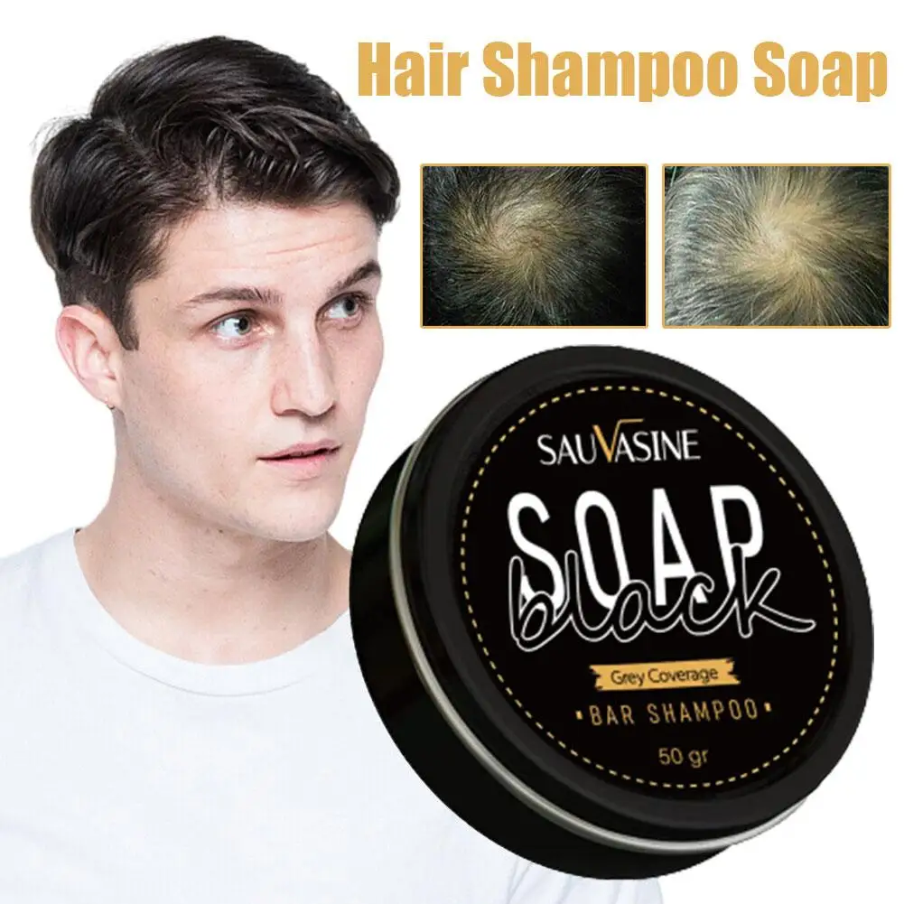 Sampo rambut sabun sampo Polygonum Multiflorum sabun sampo rambut abu-abu untuk pewarna Canas sabun sampo pewarna rambut 3 In 1