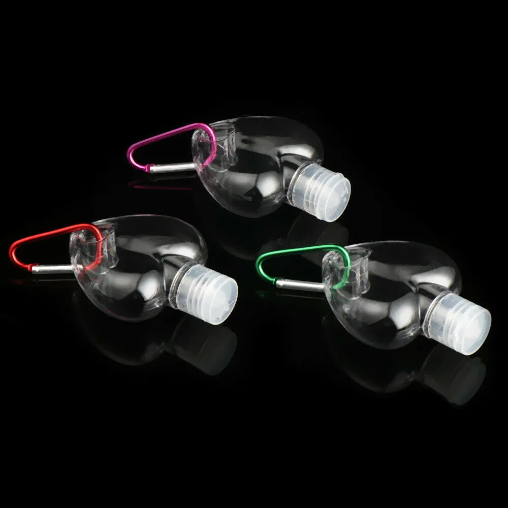 

Portable High Quality Plastic Empty With Key Ring Hand soap Bottle Cosmetic Container Spray Bottle Refillable Bottle