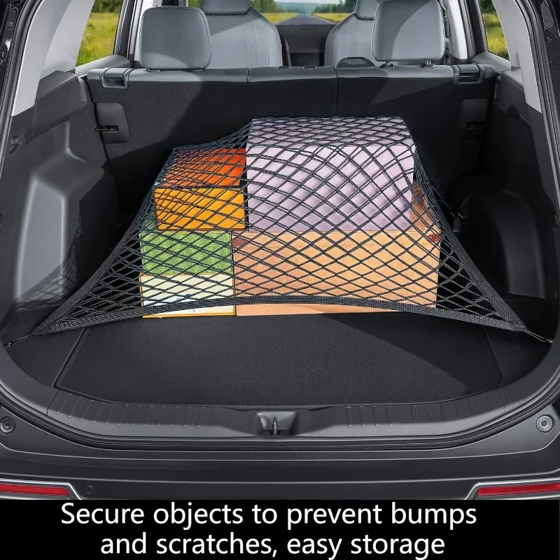 Trunk Cargo Net Luggage Storage Organizer Elastic Fixed Mesh Pocket Interior Accessories For Toyota RAV4/Wildlander 2020-2026