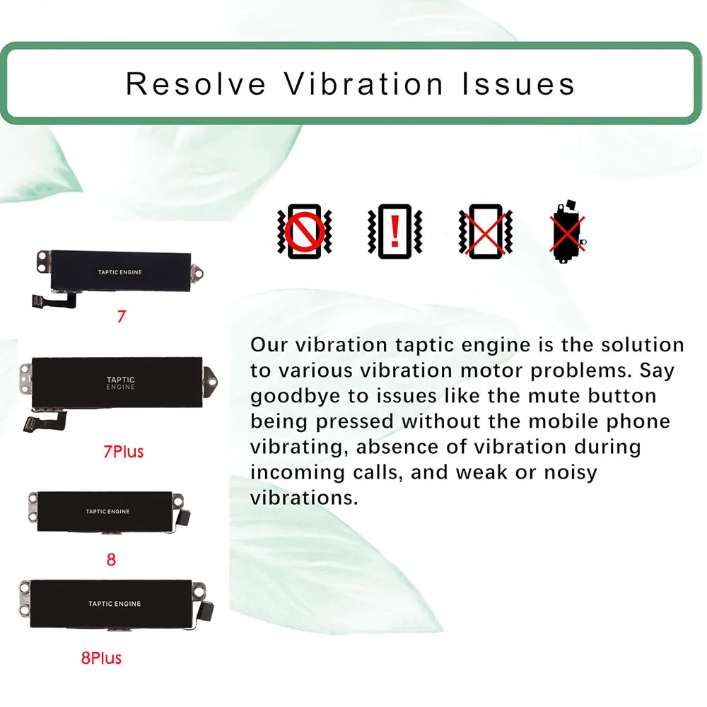 Replacement for iPhone 7 8 Plus Vibrate Motor Taptic Engine Repair Parts