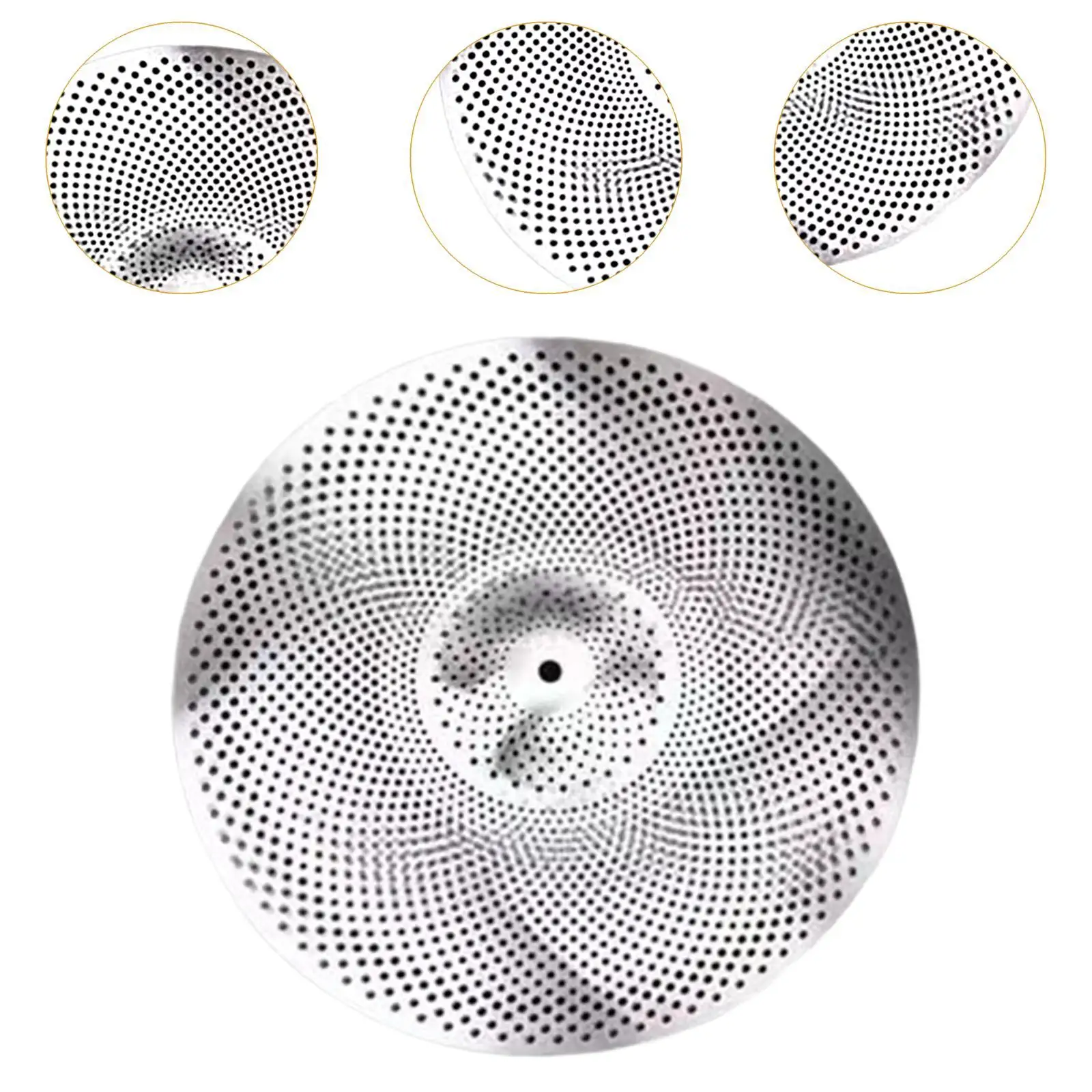 Low Volume Cymbal Drum Cymbal ทนทานสําหรับ Drmmer Practice,กลองอุปกรณ์เสริม,น้ําหนักเบา Mute Cymbal Quiet Cymbal สําหรับผู้เริ่มต้น