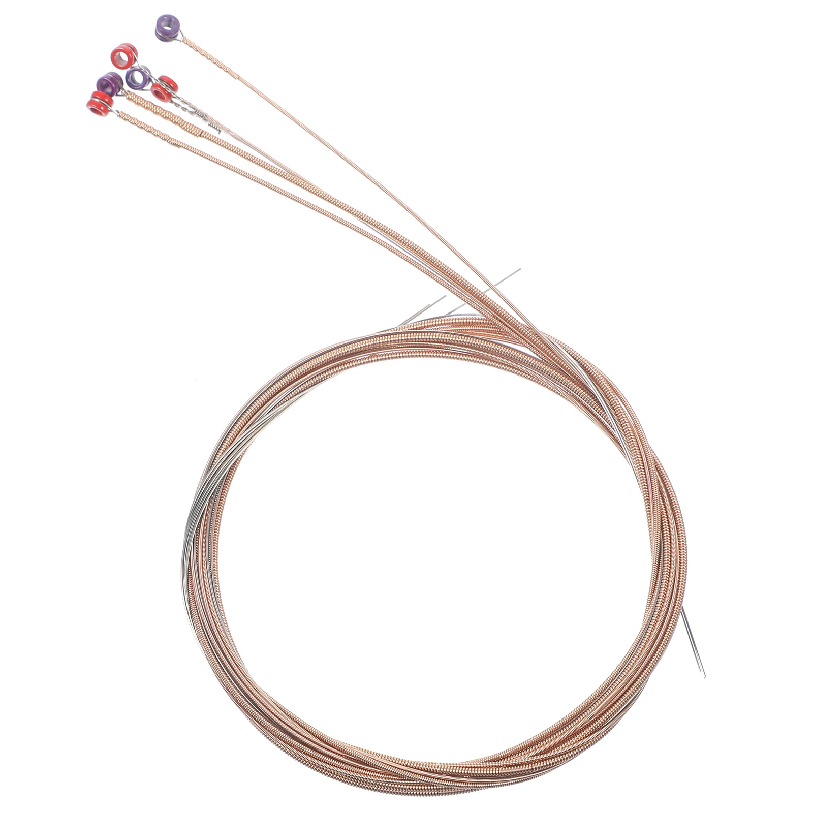 

6pcs Durable Folk Guitar Strings Phosphor Bronze Acoustic Guitar Supplies Parts Accessories Replacement Set Musical String