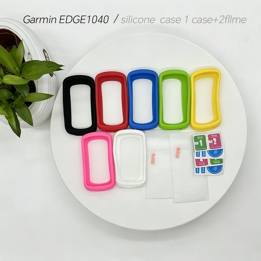 Garmin EDGE1040 Computer Silicone Rubber Protect Case with Tempered Screen Film Protector Cheap F Garmin EDGE1040 Plus
