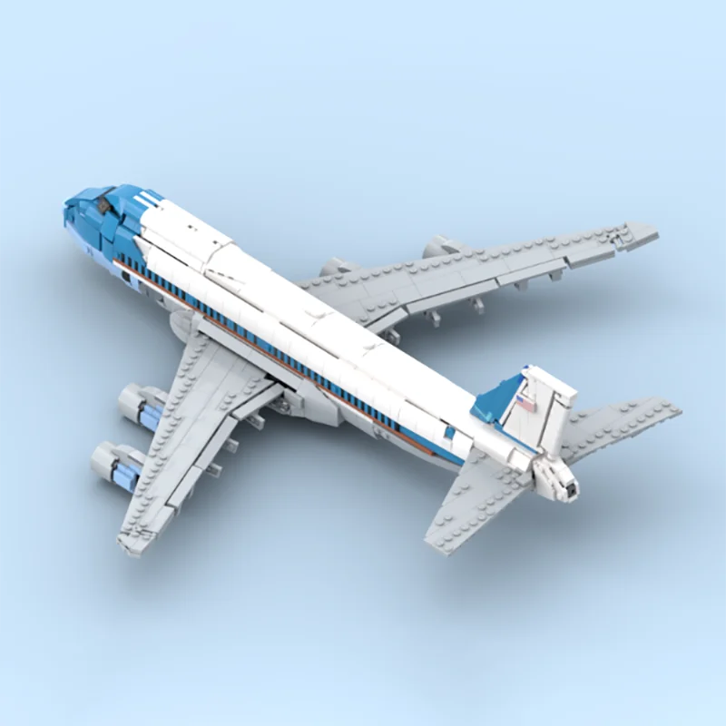 Building Blocks MOC Boeing 747 Manned Passenger Aircraft  Bricks Space Shuttle Model DIY Toys Kids Christmas Gifts