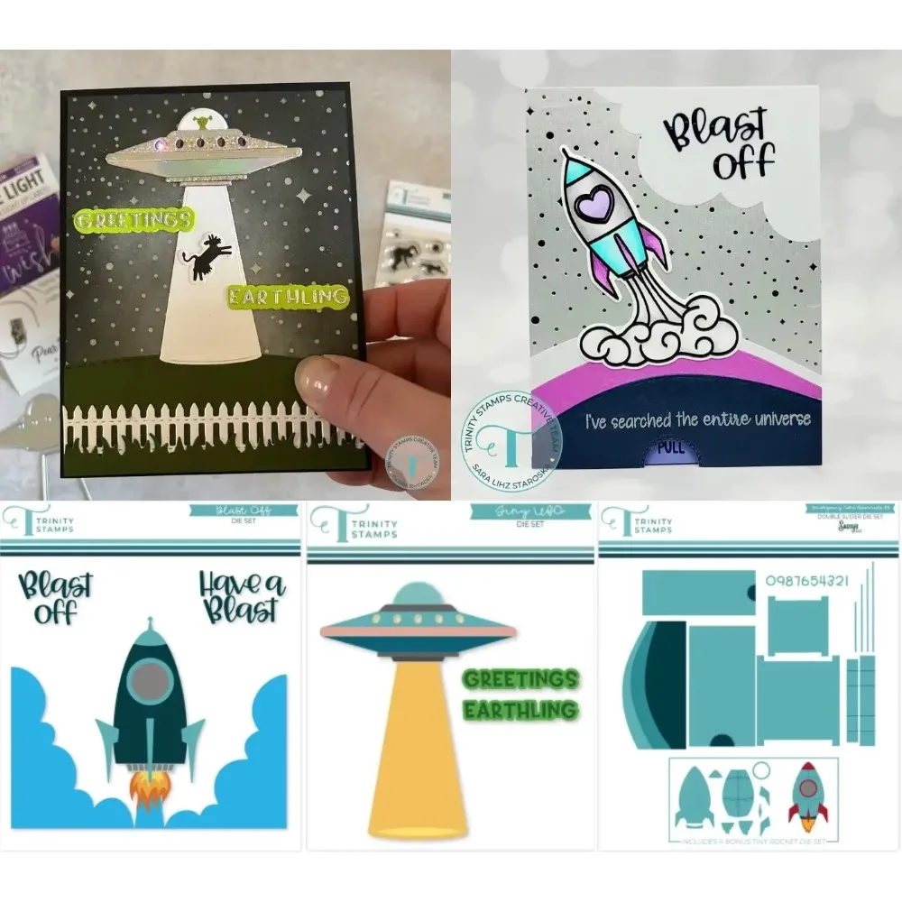 

Tiny Astronaut Stamps 2025 New Metal Cutting Dies For Craft Embossing Make Paper Greeting Card Making Template DIY Handmade