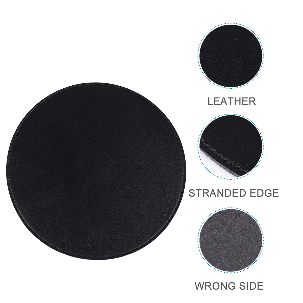 

Round Mouse Pad Microfiber Gaming Laptop Desktop Mat Smooth Precision Control Rose Gold Computer Accessory