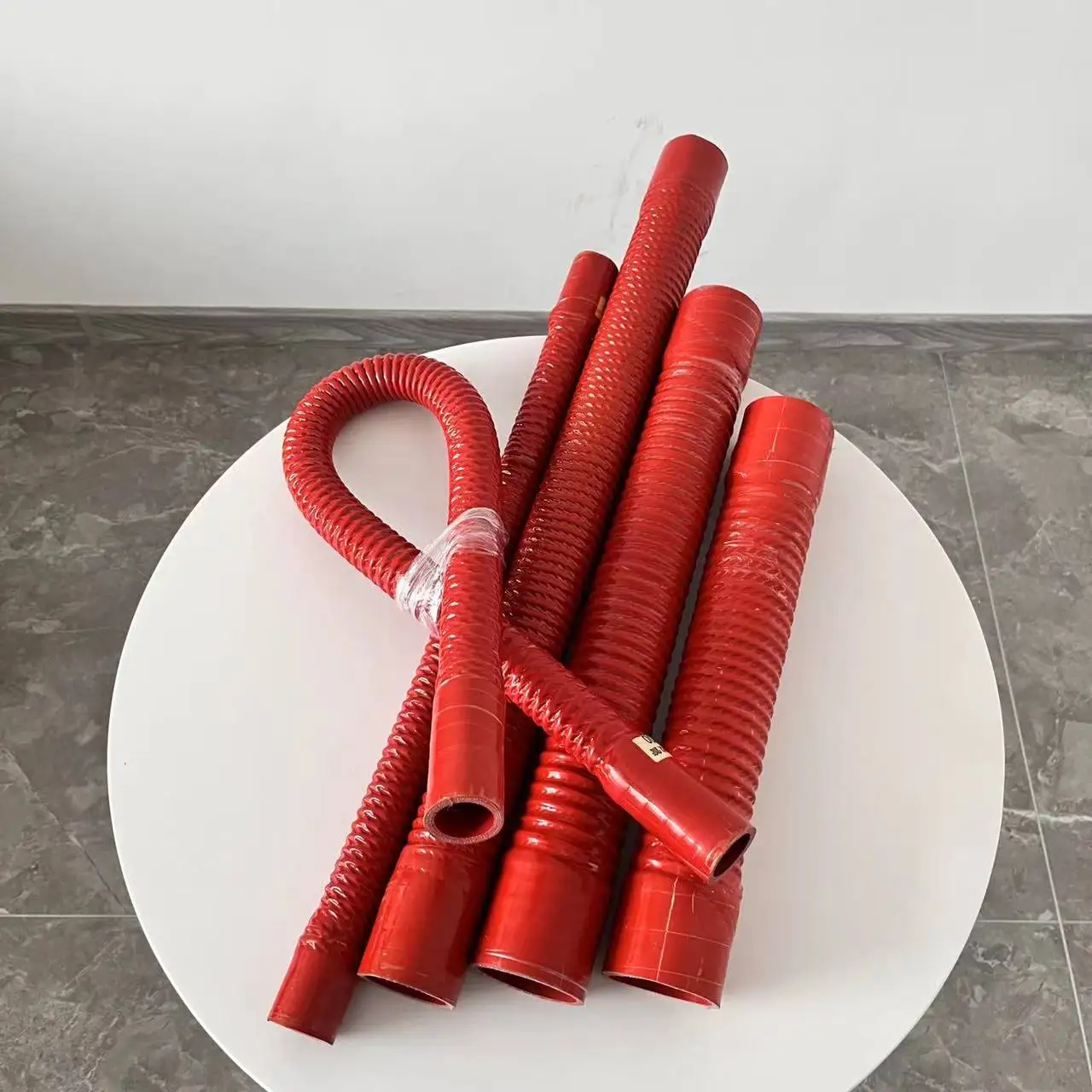 ID30-100mm Red Universal Silicone Flexible Hose Radiator Tube Pipe For Air Intake High Pressure High Temperature Rubber Joiner