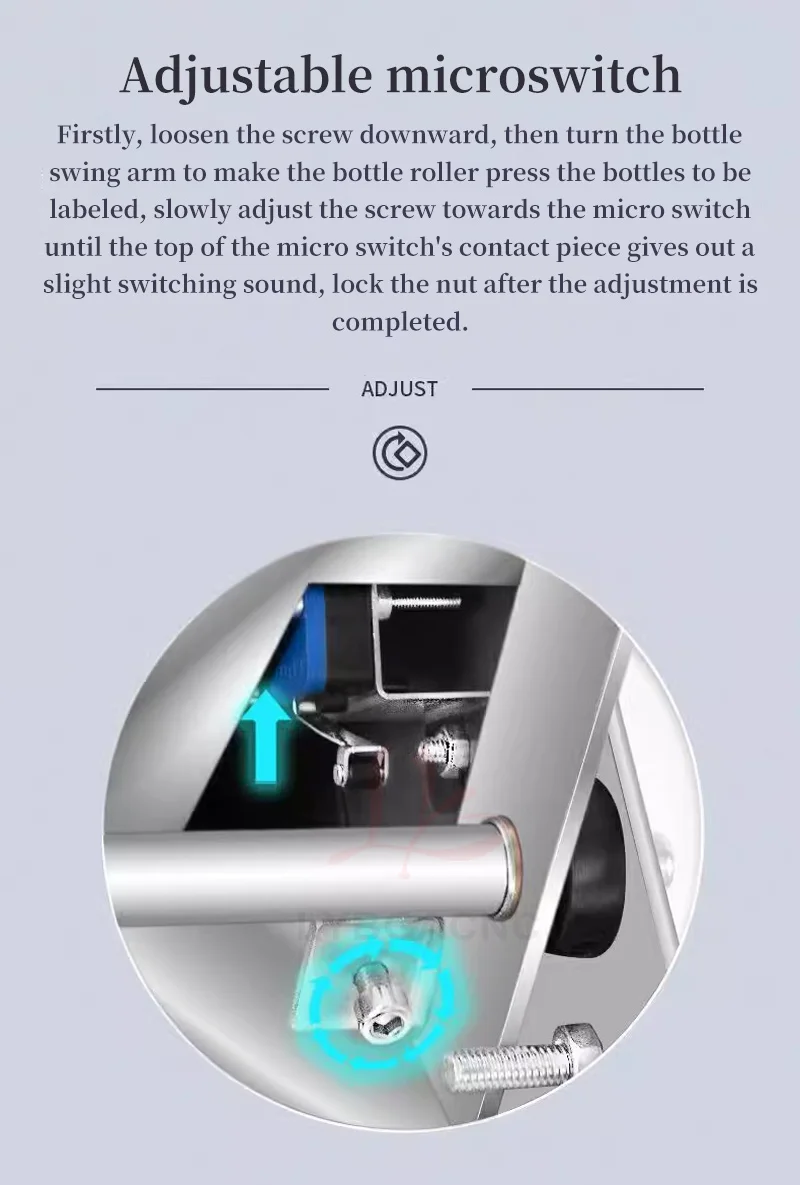 

Self-adhesive Labelers Suit for 12-150mm Bottle Label Semi-automatic Handheld Round Bottle Labeling Machine Counting Function