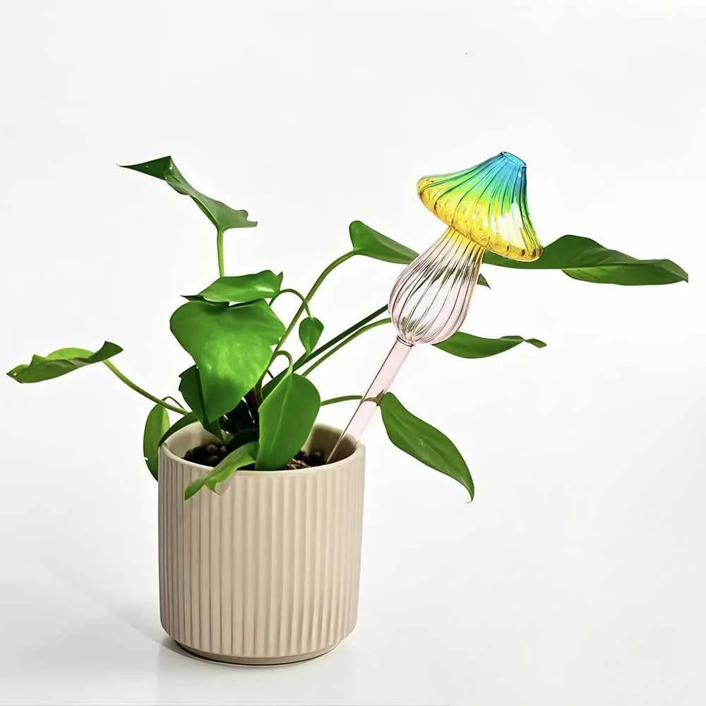 1/2 PCS Glass Automatic Watering Device Flower Plants Water Dripper Self Watering Spike Bulbs Shape Drip Irrigation System