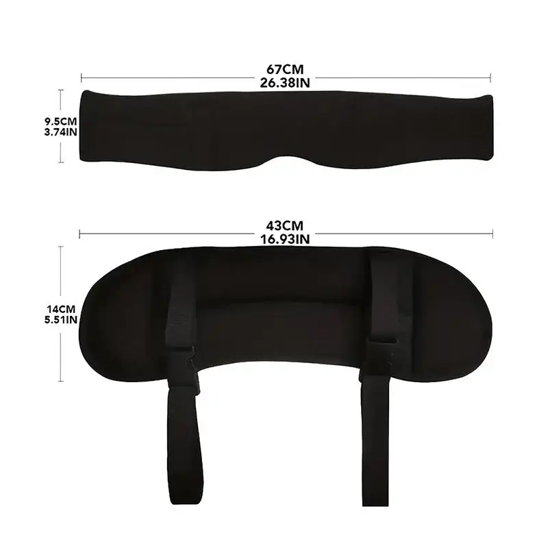 1 Set Reisekissen Weiches Verstellbares 3D-Konturiertes Flugzeug-Schlafkissen mit Verdunkelung und Null-Augendruck-Schlafmaske – Detail 10