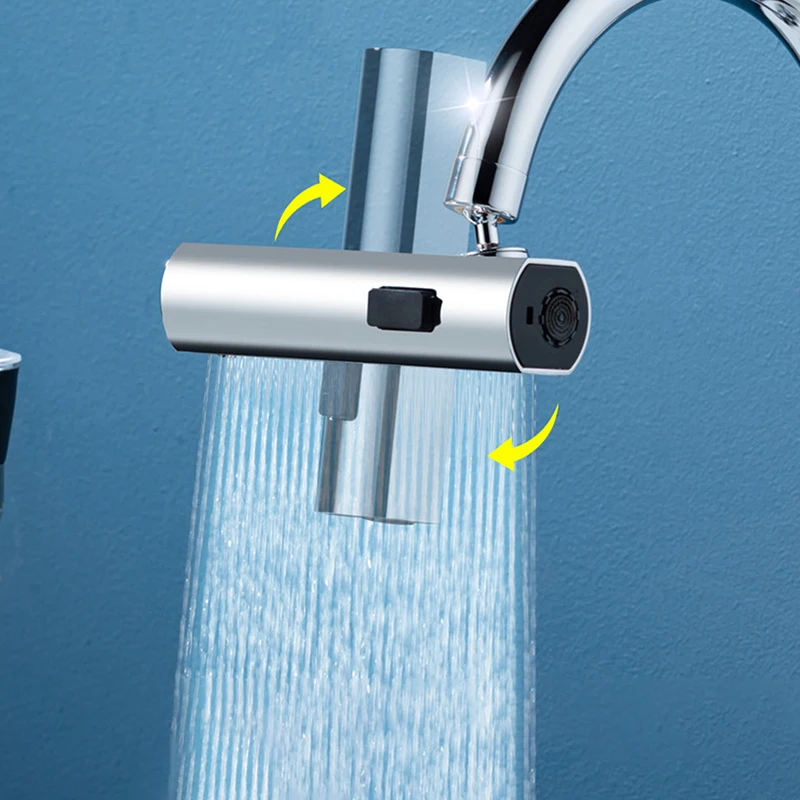 Kitchen Faucet Splash Proof Water Outlet Universal Joint For Universal Rotating Bubbler Pressurized Extension Water Nozzle