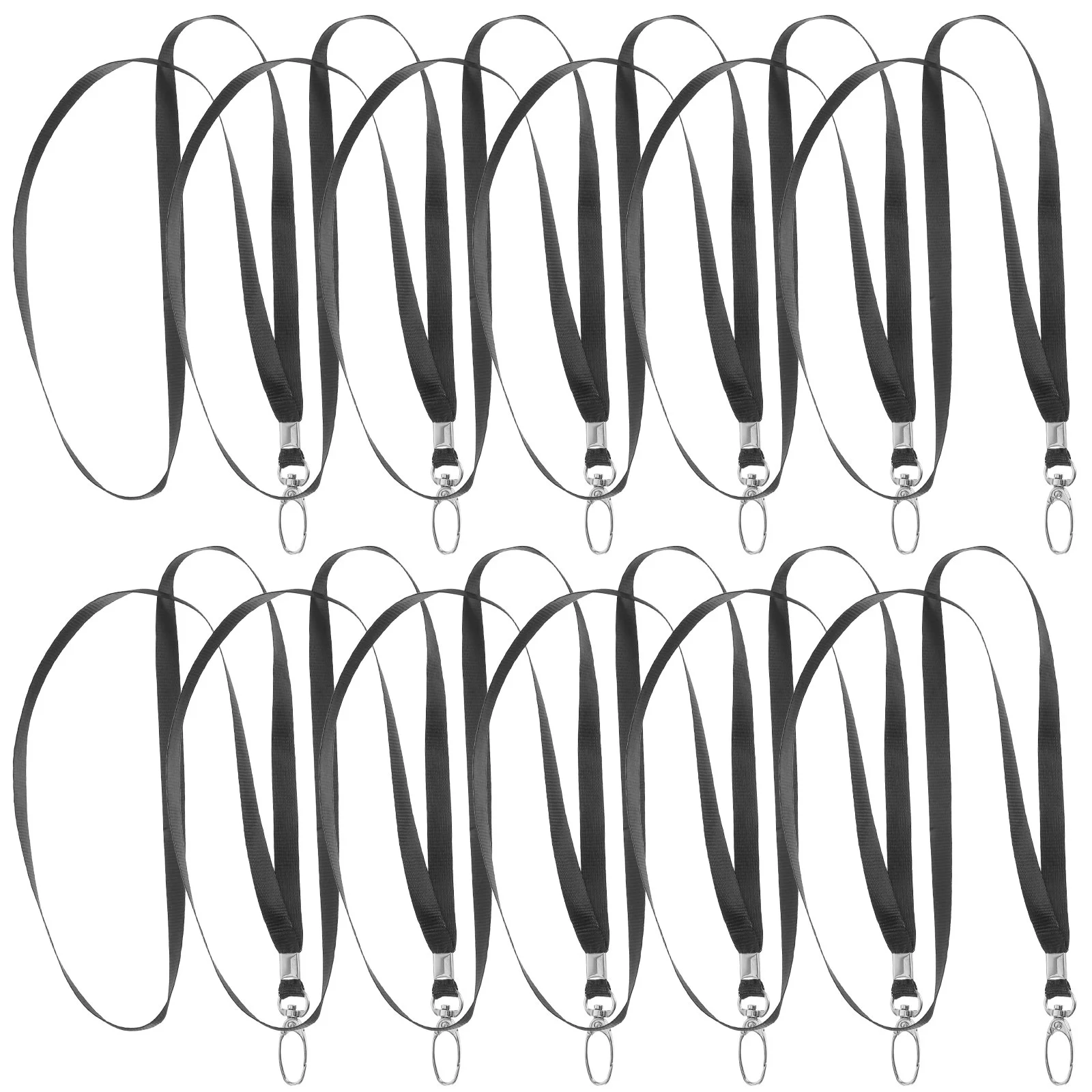 

50 шт. ремешки из веревки для идентификационных бейджей, металлический держатель, школьная карточка, женский персонал