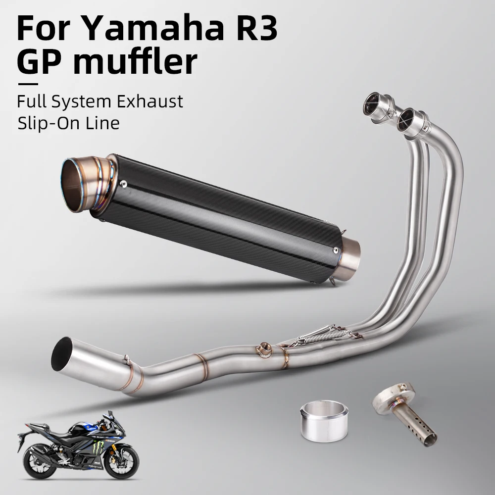 

For R3 R25 MT05 MT03 Motorcycle Racing Performance Exhaust Racing Line Original Location Motorcycle Muffler Exhaust