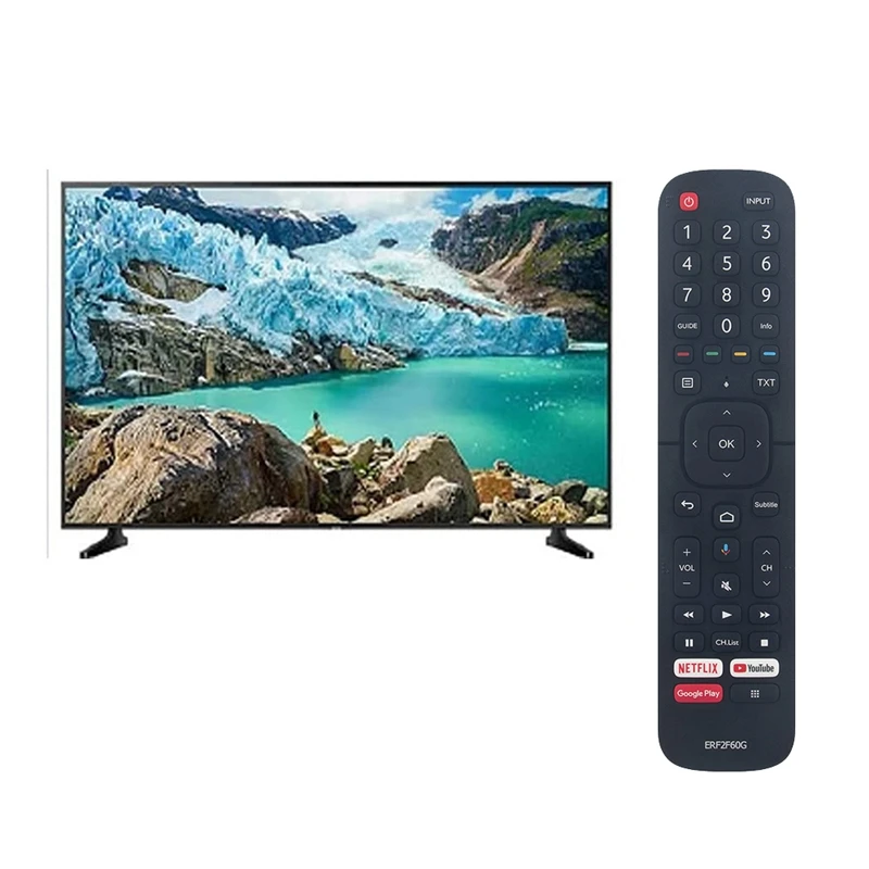 Erf2f60g substituir controle remoto para hisense smart android tv 9.0 torta 40a56e (sem função de voz)