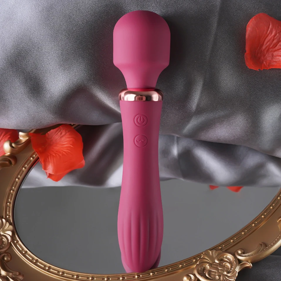 Vibrating Female AV Vibrator for Women Clitoris Vaginal Smart Heating Dual Head Vibration Vibro Adult Fun Toys Sex Products Shop