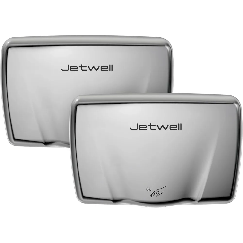 

2Pack Compact Hand Dryer for Bathrooms Commercial- Heavy Duty High Speed Stainless Steel Hand Dryers with Heating