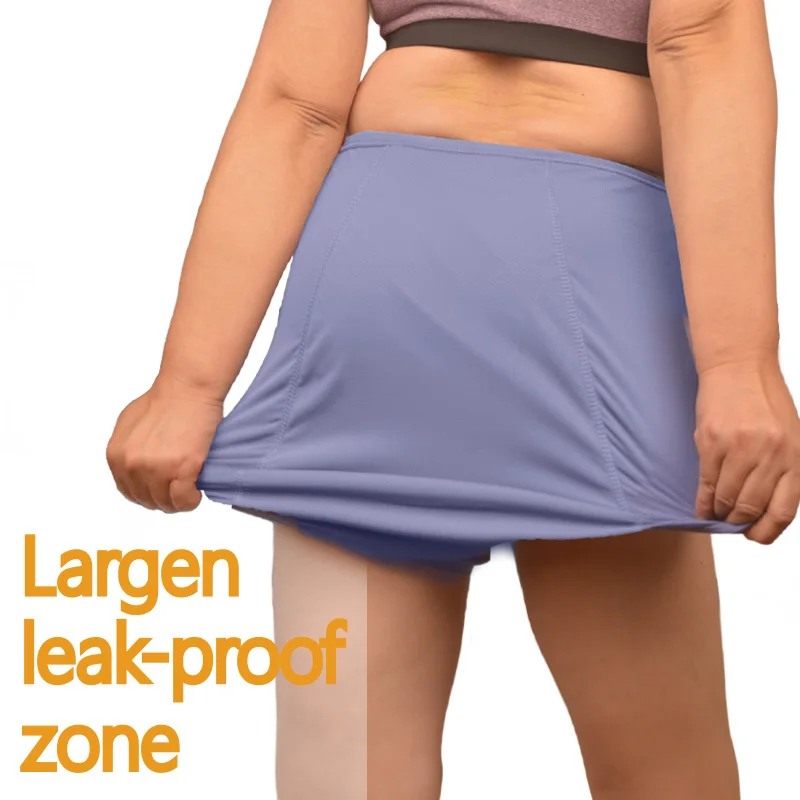 Frauen plus Größe 8xl auslaufs ichere Menstruation höschen 110 kg hohe Taille weibliche Unterwäsche atmungsaktive wasserdichte Slips Heavy Flow 8xl