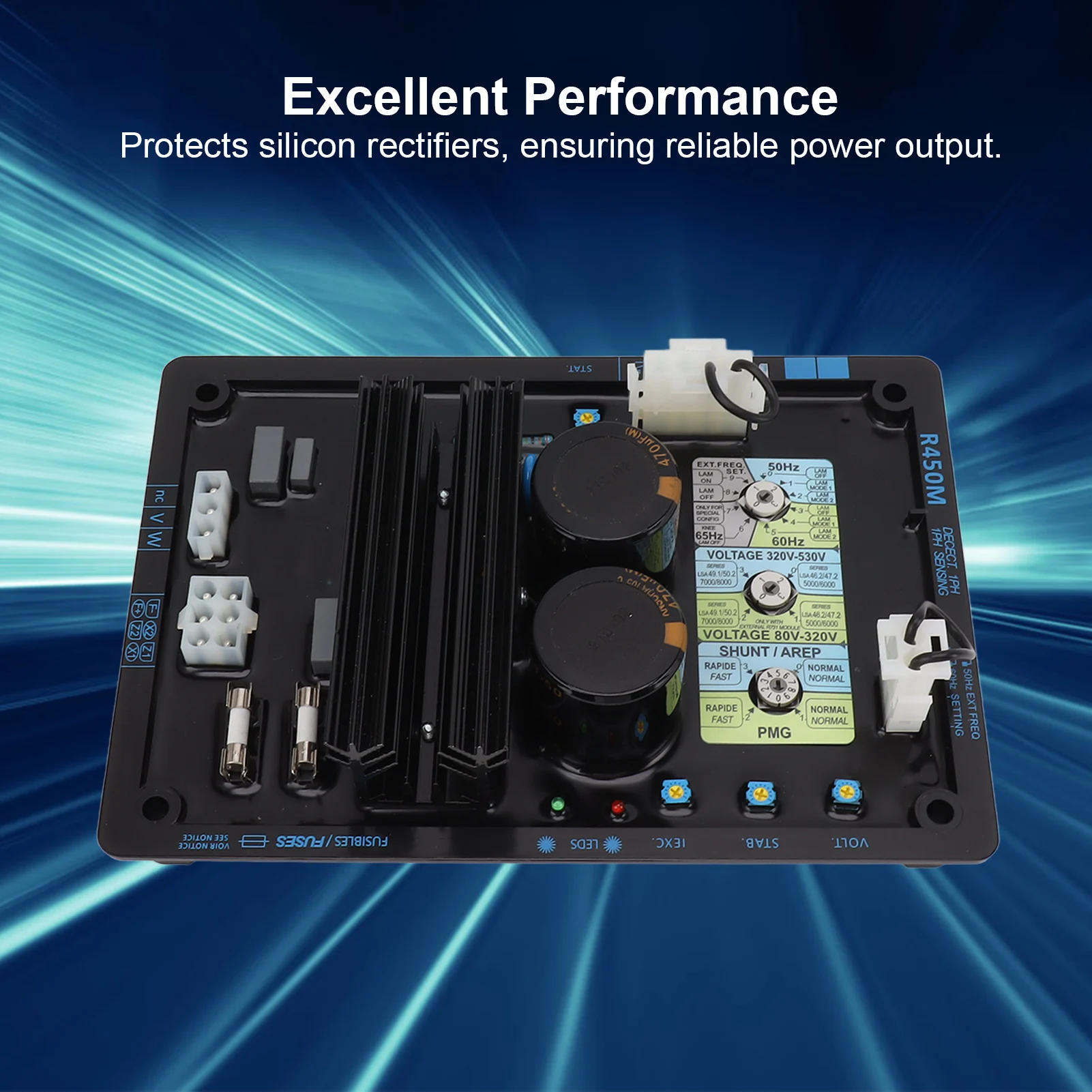 

Generator Automatic Voltage Regulator Wide Voltage Range Stable Performance Generator AVR Controller Wide Compatible for Home