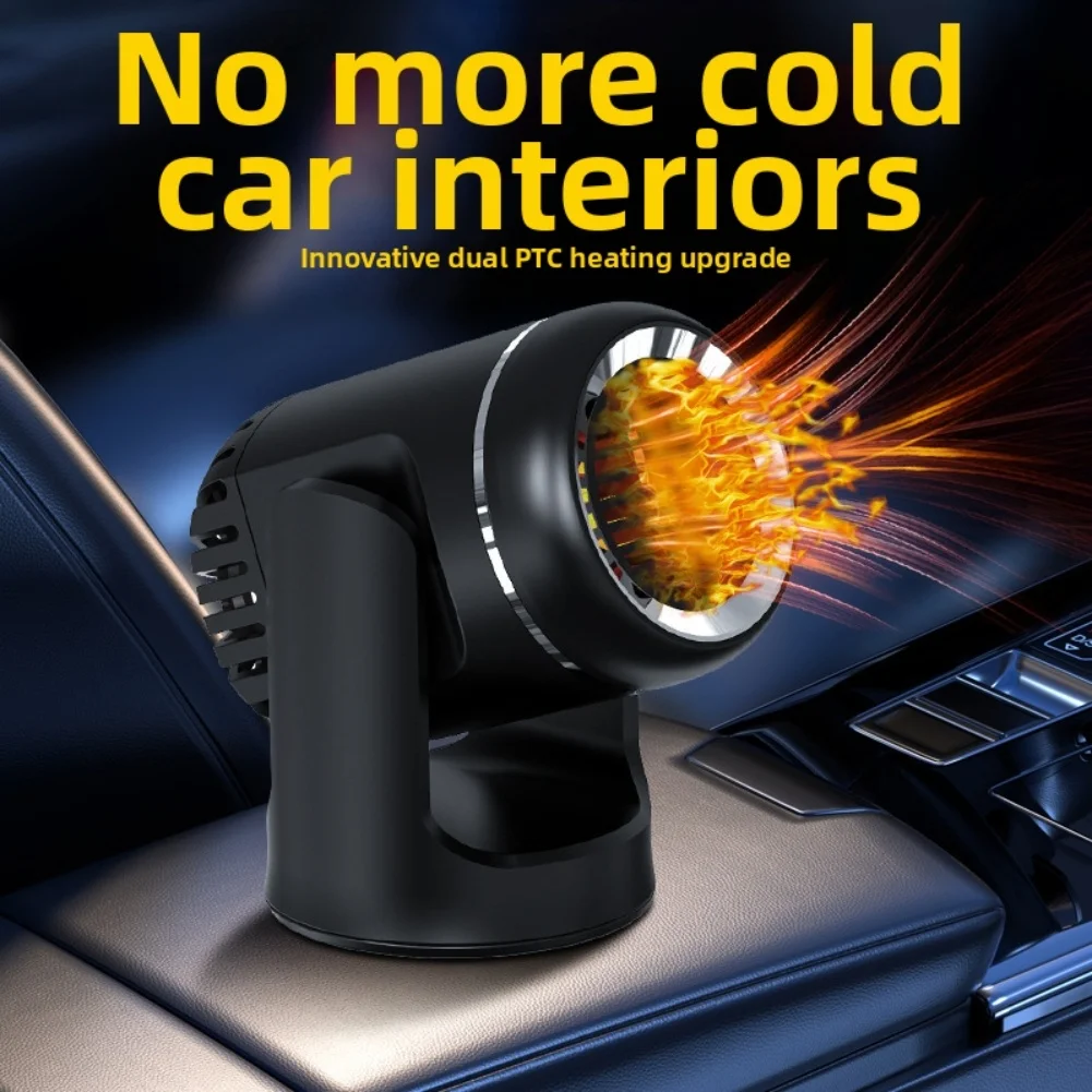 

Регулируемый на 360° обогреватель для лобового стекла с вращением на 360° и наклоном на 180°, в комплекте двусторонняя клейкая лента, вентилятор-обогреватель для летней вентиляции