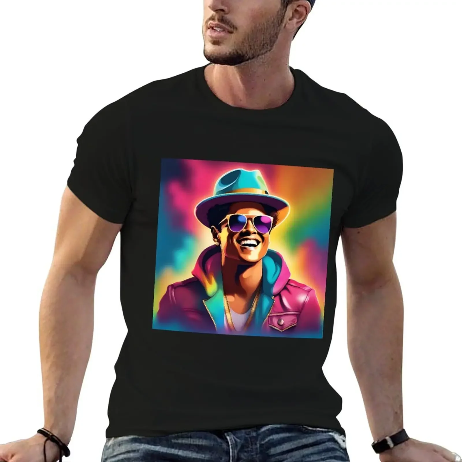 Bruno Mars - Premium, High Quality T-Shirt tees Anime t-shirt workout shirts for men