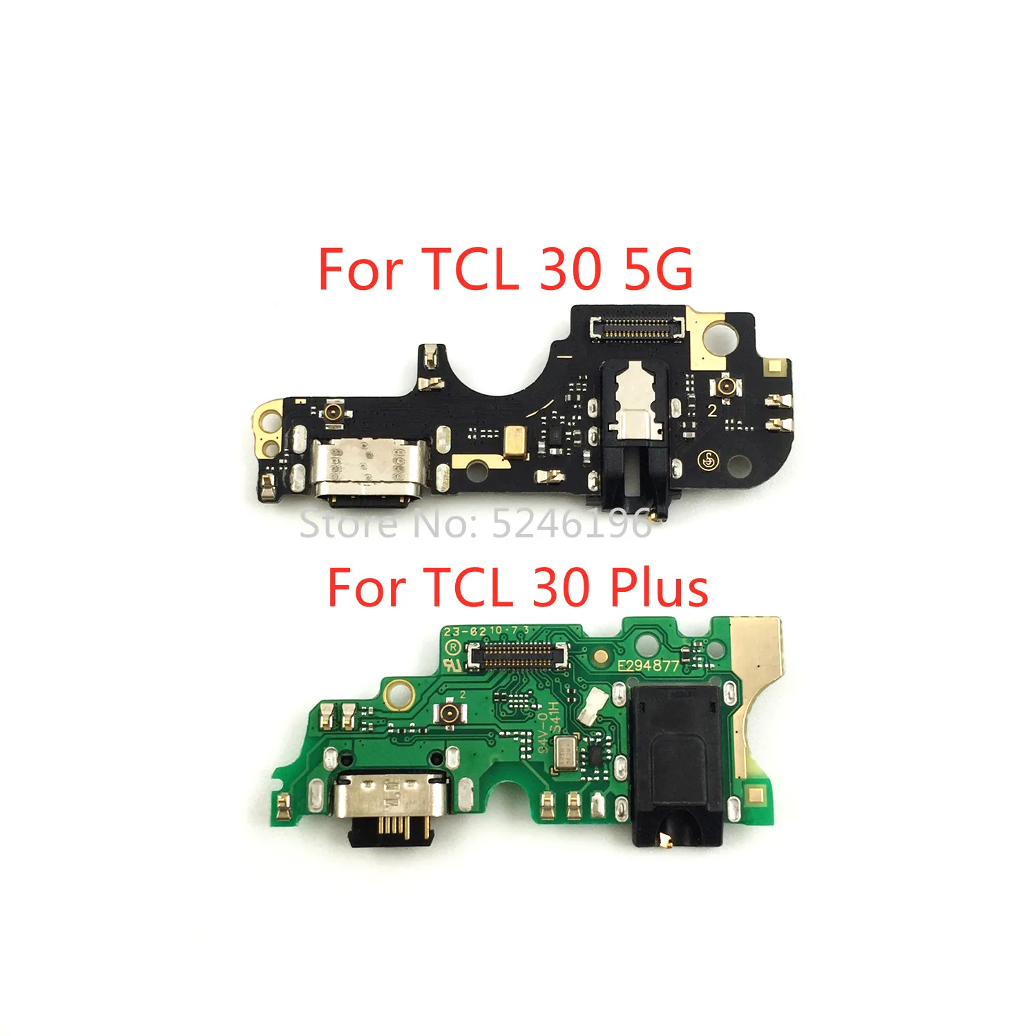 1pcs USB Charging Port Charger Base Connector For TCL 30 5G T776H  For TCL 30 Plus T676K T676J Replace Part