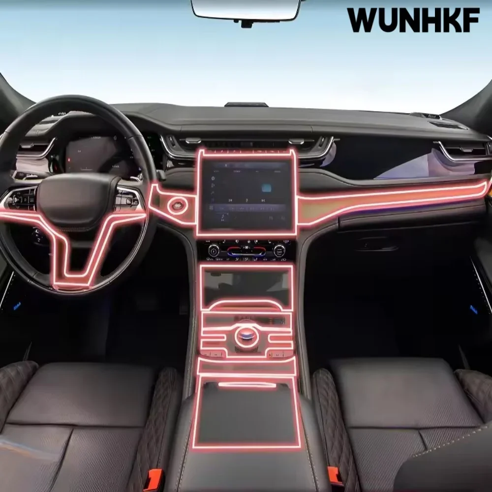 Car Dashboard Multimedia Navigation Transparent Anti-Scratch Protection Film Modification For Jeep Grand Cherokee 2022-2025