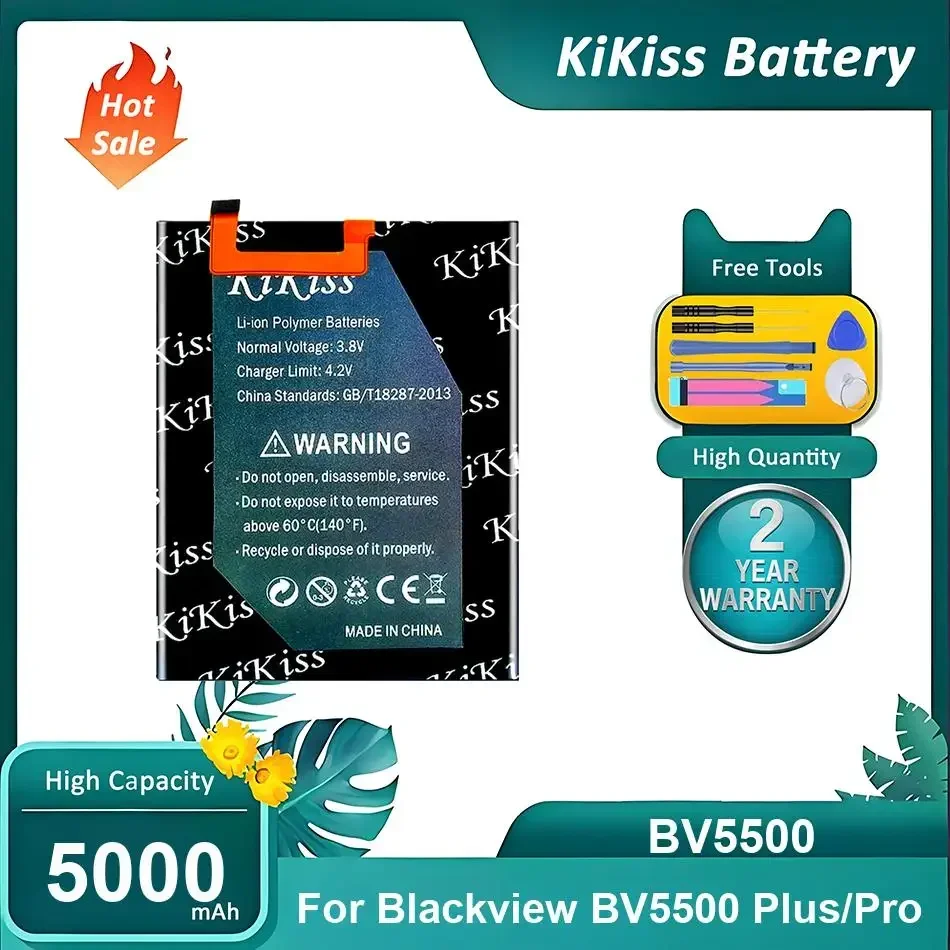 

Replacement Mobile Phone Battery For Blackview BV5500 Plus/Pro,BV5500,5000mAh