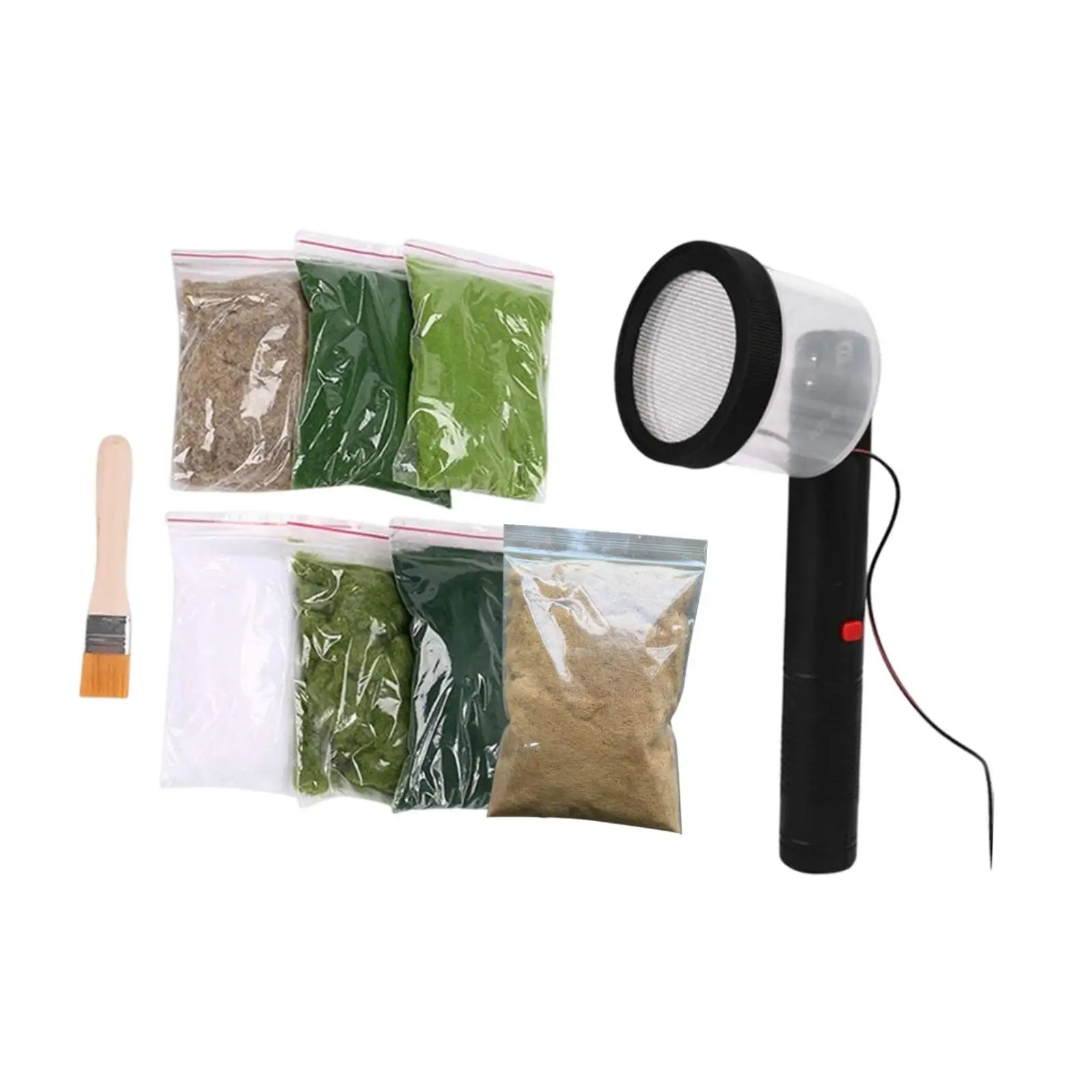 Static Grass Flocking Applicator for Diorama Sand Table Railway Terrain