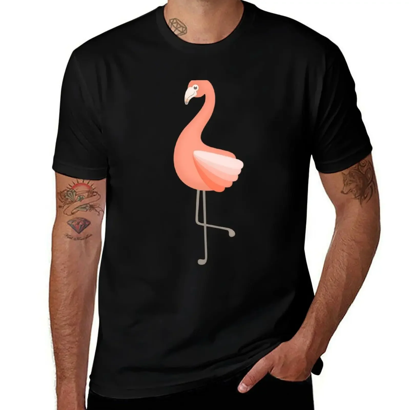 flan de flamingo T-Shirt oversized Luxury man Louboutins T-shirts man heavyweight t shirts for men