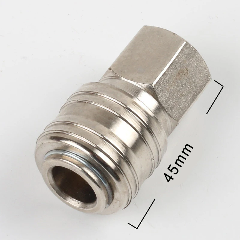German Style Pneumatic Quick Coupler Air Hose Fitting, 1/4