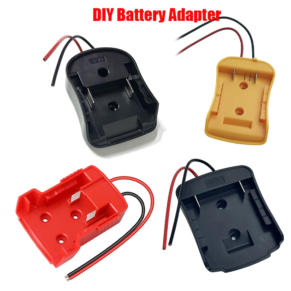 

NEW Power Wheel Adapter for Makita/Bosch/Milwaukee/Dewalt/Ryobi 18V Li-ion Battery DIY Power Connector Dock Holder(No battery)