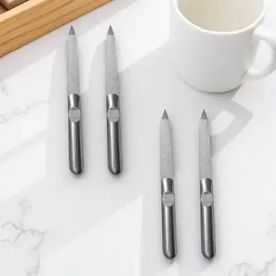 

4pcs Steel Nail Manicure File File Lightweight Durable Manicure Tool For Home Travel Salon Use Nail Care Tools