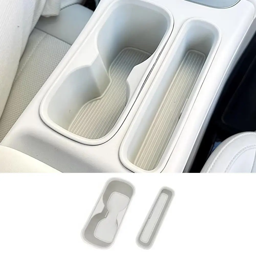 Für Geely EX2 2026 Silikon-Getränkehalter Aufbewahrungsbox Mittelkonsolen-Organizer Einlegefach Rutschfeste Seitenablage Getränkehalter – Detail 7