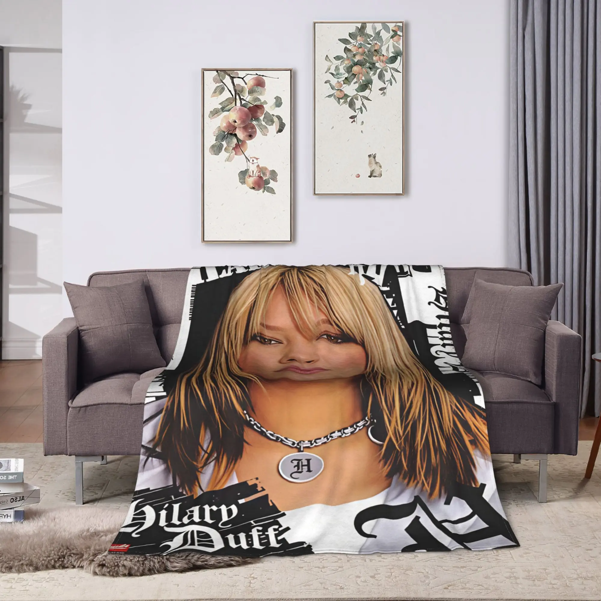 Hilary Duff Lizzie McGuire Blanket  Warm Soft Funny Plush Bedding Throws For Home Decor Travel Flannel Bedspread Bed Cover