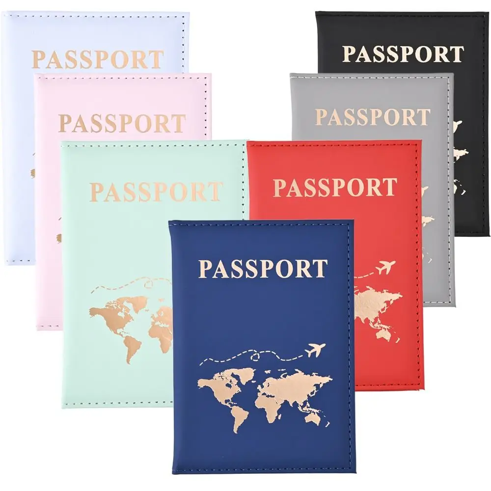 Ticket Holder PU Leather Passport Case Protection Card Holder Card Bag Card Sleeve Travel Accessories ID Holder Women Men