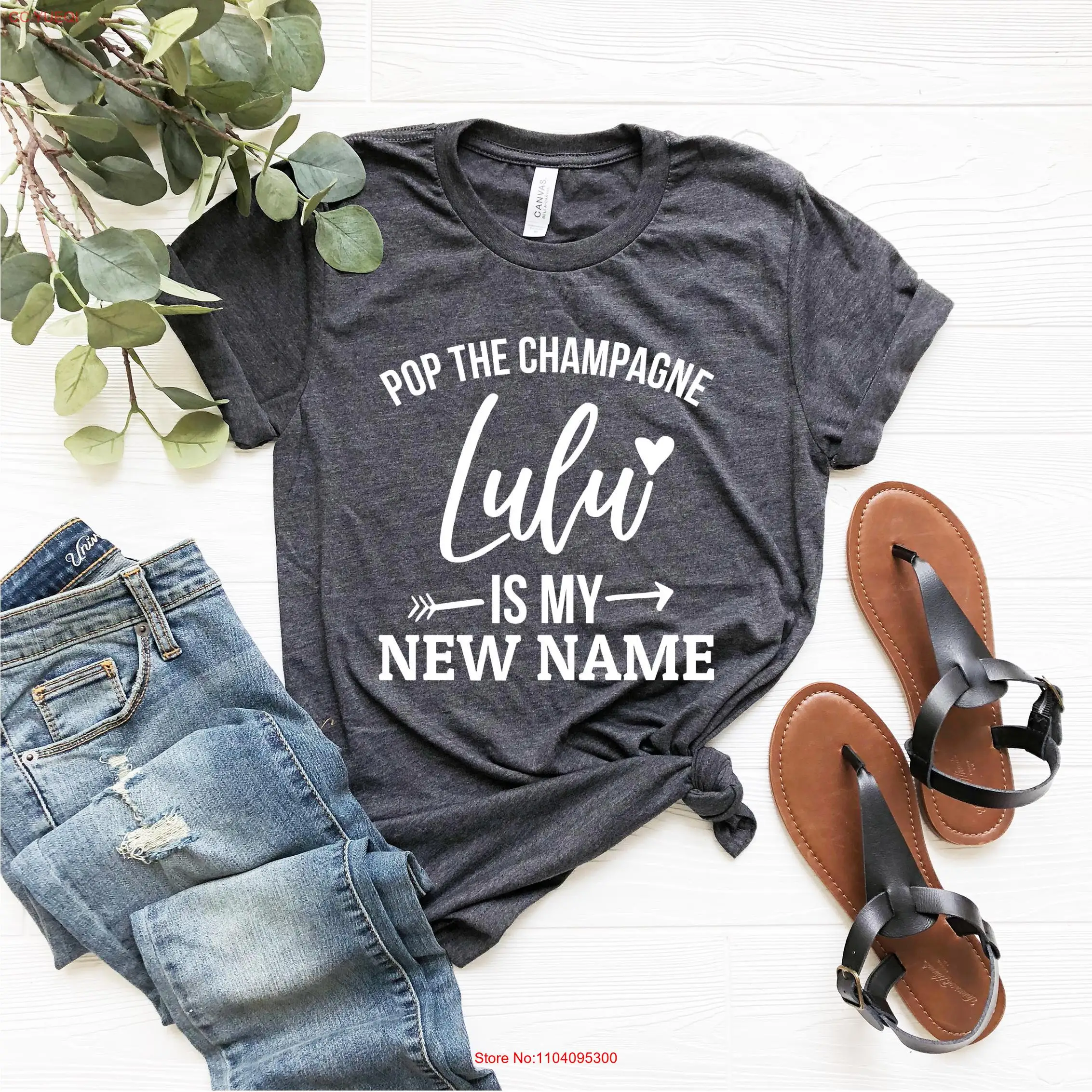 Pop The Champagne Lulu Is My New Name shirt Future Pregnancy announcemenT T Promoted to reveal long or short sleeves