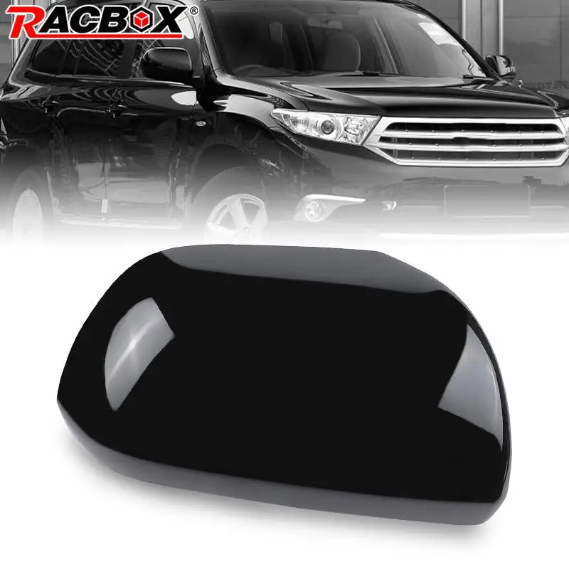 

Left Right Side Rearview Mirror Cover Cap Shell Trim For Toyota Highlander 2009-2014 Sliver/Black/White Car Accessories Replace