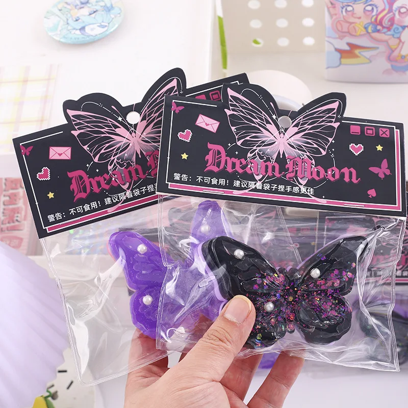 Kawaii Butterfly Pinch Children Stress Relief Decompression Artifact Slow Rebound Toys Simulation Cute Cat Paw Squeeze Vent Toys