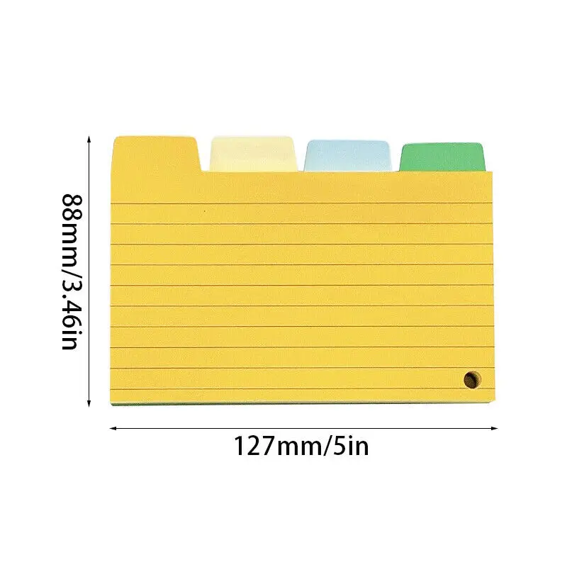 Imagem -06 - Colorido Index Cards Grupo Binder Ruled Note Card Tabela Estudando Cartões Study Cartões Notepads Office Material Escolar 300 Pcs