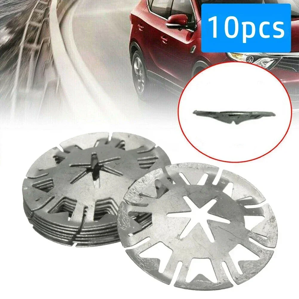 

10pcs Car Engine Metal Clamps Heat Shield Metal Spring Washer Moulding Fixing Retainer Clip For FORD INSULATING METAL CLAMPs